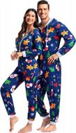 будьте праздничными в рождественских комбинезонах для взрослых от zhitunemi: подходящие пижамные комплекты для всей семьи с забавными комбинезонами с капюшоном. логотип