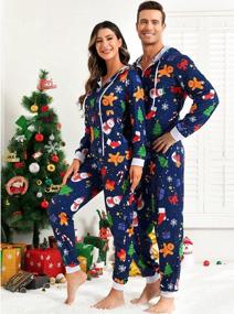 img 1 attached to Get Festive In Zhitunemi'S Adult Christmas Onesies: Matching Pajama Sets For The Whole Family With Fun Hoodie Jumpsuits.