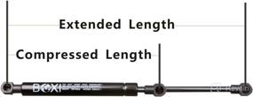 img 3 attached to BOXI Set of 2 Gas Charged Front Hood Lift Supports Struts Shocks Springs for Infiniti G37 2007-2013, Infiniti Q40 2015, Infiniti Q60 2014-2016 Hood PM3142, SG471006, 65470JL00A