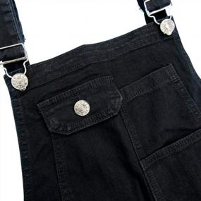 img 1 attached to Men'S Slim Fit Denim Jumpsuit Bib Overalls With Pockets