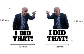 img 2 attached to Biden Stickers Funny Sticker Pointed Exterior Accessories