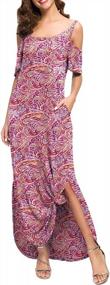 img 1 attached to Stay Cool And Comfy This Summer With GRECERELLE'S Strapless Maxi Dress With Pockets
