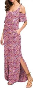 img 3 attached to Stay Cool And Comfy This Summer With GRECERELLE'S Strapless Maxi Dress With Pockets