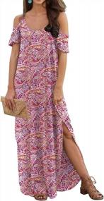 img 4 attached to Stay Cool And Comfy This Summer With GRECERELLE'S Strapless Maxi Dress With Pockets