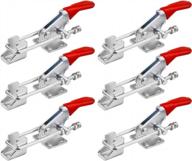 bnyzwot heavy duty toggle clamp 40323 - quick release latch type with 360 pound holding capacity for metalworking - set of 6 pieces logo