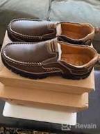 img 1 attached to Walking Breathable Leather Casual Outdoor Men's Shoes for Loafers & Slip-Ons review by Bill Kodba