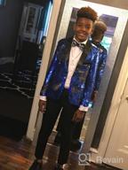 img 1 attached to Sparkle in Style: Boyland Pieces Tuxedo Sequins Performance Boys' Clothing review by Get Maldonado