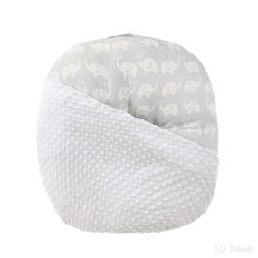 img 3 attached to Newborn Lounger Slipcover with Removable Design, Luxuriously Soft Premium 👶 Minky Dot Baby Lounger Cover, Unbelievably Comfortable, Secure for Infants (White)