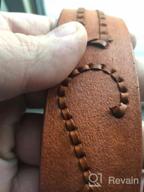 картинка 1 прикреплена к отзыву Western Hand-Braided Genuine Leather Belt - 1-1/2"(38Mm) Wide, Assembled In The U.S For Jeans & Casual Wear от Richie Kotun