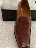 img 1 attached to 👞 Indigo Penny Loafers: Stylish Slip-Ons for Men by Donald Pliner review by Rodney Nelson