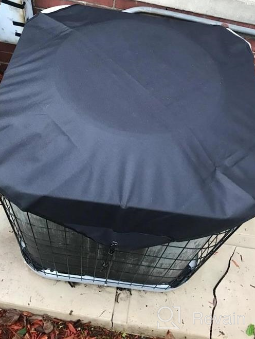img 1 attached to Heavy Duty AC Defender Cover For Outside Units - Universal Fit, Gulrear Air Conditioner Covers With Bungee Hooks. review by Paul Dye