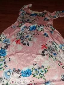 img 7 attached to Флористическое макси-платье-свинг с карманом для девочек 4-15 лет: удобное, повседневное и стильное!