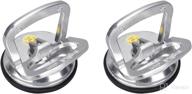 🔧 2pack aluminium vacuum heavy duty suction cup lifter for glass window tiles mirror granite – gripper sucker plate with double handle locking and single plate logo