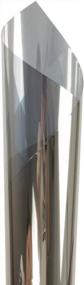 img 3 attached to 60 "X40" односторонняя оконная пленка - светоотражающий серебряный оттенок зеркального стекла для уединения в дневное время и защиты от солнца | HOHOFILM Anti UV самоклеящаяся пленка