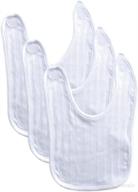 hudson baby organic bibs, pack of 3 logo