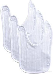 img 1 attached to Hudson Baby Organic Bibs, Pack of 3