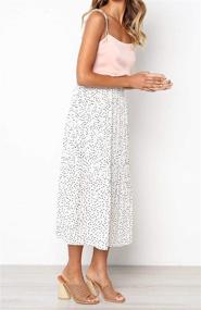 img 3 attached to Womens Polka Elastic Pleated Pockets Women's Clothing at Skirts