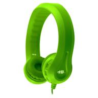 🎧 hamiltonbuhl kids durable foam headphones, classroom headphones for children, lime green (kids-grn) logo