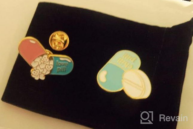 img 1 attached to 💊 Chill Pill Pin Set: Enamel Brooches for Girls & Women - Ideal Medical Jewelry for Nurses, Doctors, and Medical Students" review by Amanda Schnurr