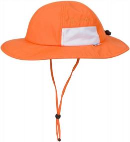 img 4 attached to Защитите своего ребенка от вредных ультрафиолетовых лучей с помощью широкополой солнцезащитной шляпы SwimZip