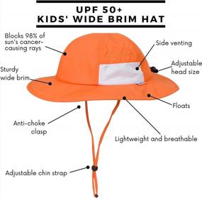 img 3 attached to Защитите своего ребенка от вредных ультрафиолетовых лучей с помощью широкополой солнцезащитной шляпы SwimZip