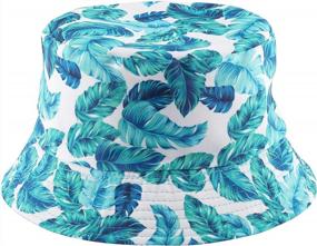 img 3 attached to FALETO Reversible Unisex Bucket Hat: Packable, Premium Fabric Beach Sun Protection