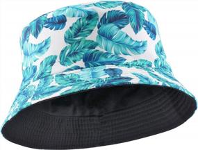 img 1 attached to FALETO Reversible Unisex Bucket Hat: Packable, Premium Fabric Beach Sun Protection