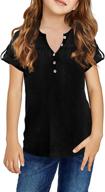 👚 gosopin xxl sleeve shirts button girls' clothing: top-quality tops, tees & blouses logo