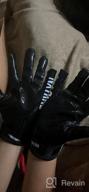 img 1 attached to Enhance Your Performance With Nxtrnd G1 Pro Football Gloves: Sticky Receiver Gloves For Men And Youth Boys review by Douglas First