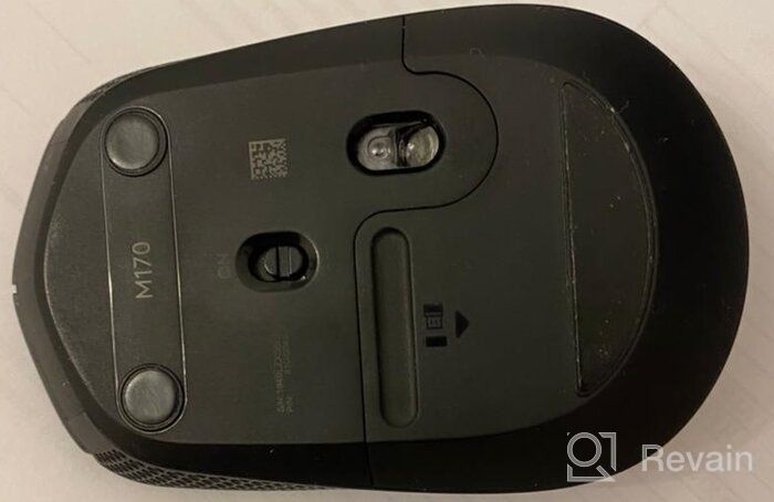 img 3 attached to Logitech M170 Wireless Mouse: 🖱️ Optical Tracking, 12-Month Battery, for PC/Mac/Laptop, Black review by Agata Koacz ᠌