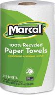 🧻 premium 2-ply eco-friendly jumbo roll paper towels - 210 sheets - white, 1 roll logo