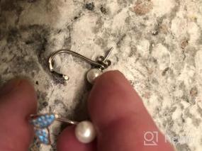 img 6 attached to 💎 Sterling Silver Pearl Drop Dangle Earrings - Hypoallergenic Jewelry Gifts for Women and Girls - Ideal for Birthdays and Christmas