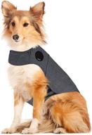 🐶 thunder dog anxiety jacket: ultimate stress relief anti-anxiety shirt for dogs - stay calm with heather gray keep calm clothes логотип