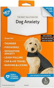 img 3 attached to 🐶 Thunder Dog Anxiety Jacket: Ultimate Stress Relief Anti-Anxiety Shirt for Dogs - Stay Calm with Heather Gray Keep Calm Clothes