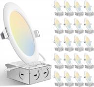 20pack 5cct amico recessed lighting - get professional quality results! logo