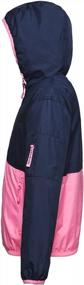 img 2 attached to Girls' Rokka&Rolla Lightweight Water-Resistant Zip-Up Windbreaker Hoodie Jacket