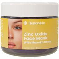 hydrating organic zinc oxide face mask for sensitive skin - anti-aging moisturizer with deep pore cleansing kaolin and bentonite clay - 3oz logo