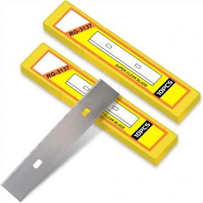 img 4 attached to 20 Durable Stainless Steel Scraper Blades - Perfect For Wallpaper, Adhesive Removal And More!