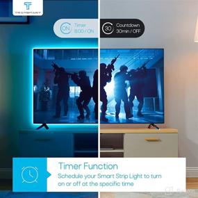 img 3 attached to 📺 Enhance Your Viewing Experience: Smart TV LED Strip Lights with Music Sync, App Control, and 16 Million RGB Colors Changing Lights