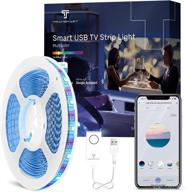 📺 enhance your viewing experience: smart tv led strip lights with music sync, app control, and 16 million rgb colors changing lights логотип