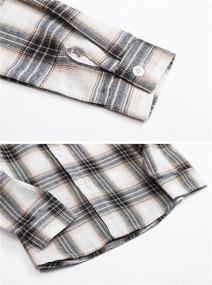 img 1 attached to 👕 Boys' Clothing - Flannel Shirt with Button Sleeves - Tops, Tees & Shirts