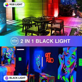 img 3 attached to 48W LED Black Light Bars With Remote - Perfect For Glow Parties, Halloween, Christmas & More!