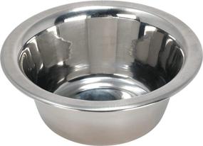 img 4 attached to 🐦 Bonka Bird Toys 800006: Stainless Steel 1/2 Pint Bowl Cage Cup for Large Pet Dogs, Cats, and Puppies - Food/Water Dish, High-Quality Metal Feeder Bowls