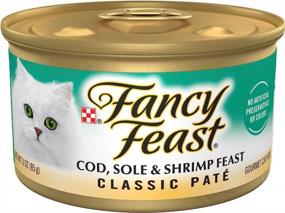 img 4 attached to 🦐 Fancy Feast Gourmet Cat Food - Cod, Sole, and Shrimp Feast (24-3oz. cans)