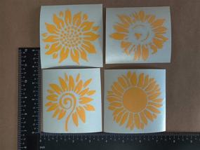 img 3 attached to Sunflower Decal Pack Assorted Sunflowers Exterior Accessories