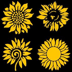 img 4 attached to Sunflower Decal Pack Assorted Sunflowers Exterior Accessories