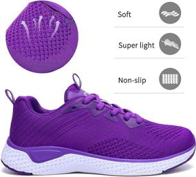 img 1 attached to STQ Fashion Sneakers Lightweight Walking Women's Shoes via Athletic