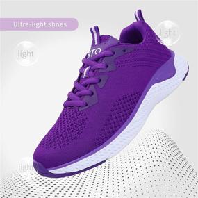 img 2 attached to STQ Fashion Sneakers Lightweight Walking Women's Shoes via Athletic