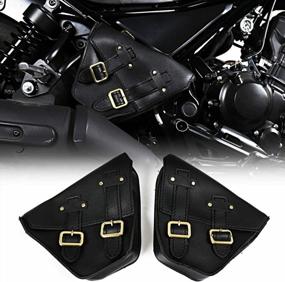 img 4 attached to Upgrade Your Honda Rebel With Left&Right Black Saddle Bags - Perfect For 2017-2018 CMX 300 500 Models