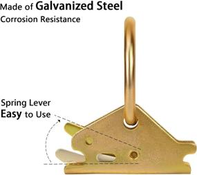 img 2 attached to 🔒 10PCS CZC AUTO Steel E-Track O Ring Tie Down Anchors | Cargo Control for Enclosed Trailer Flatbed Truck | Surface Mount | ETrack Rails Not Included